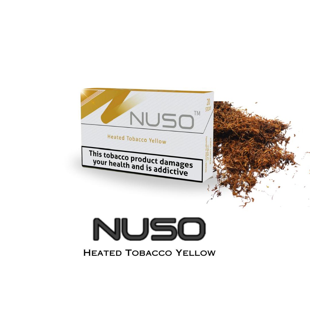 NUSO YELLOW HEATED 20STICKS Kuwait Vape Center