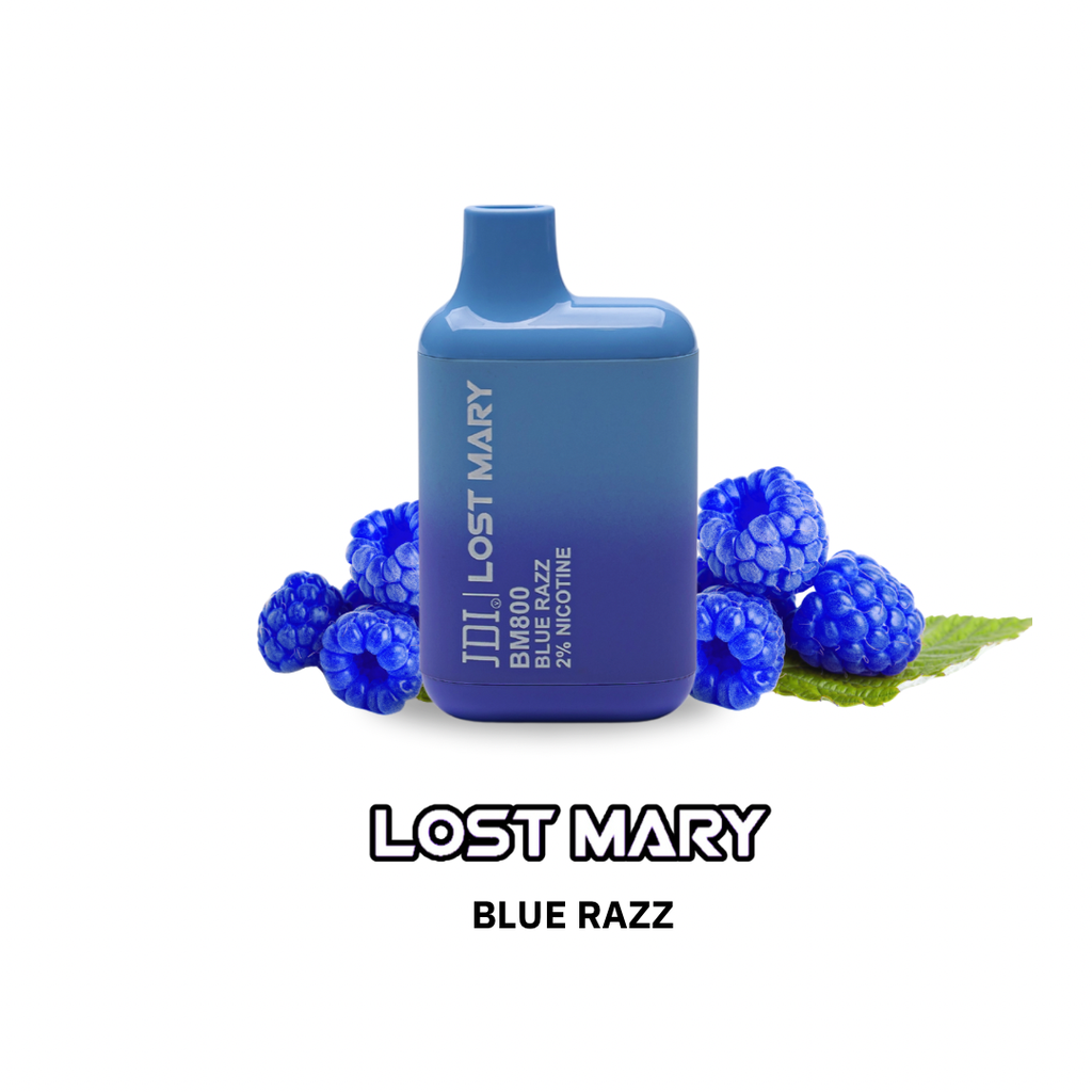 JDI LOST MARY BM-800PUFF-20MG-BLUE RAZZ ICE