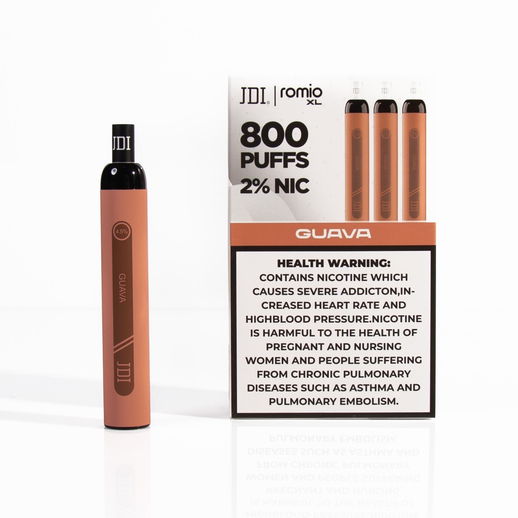 JDI ROMIO XL-800PUFF-20MG-GUAVA