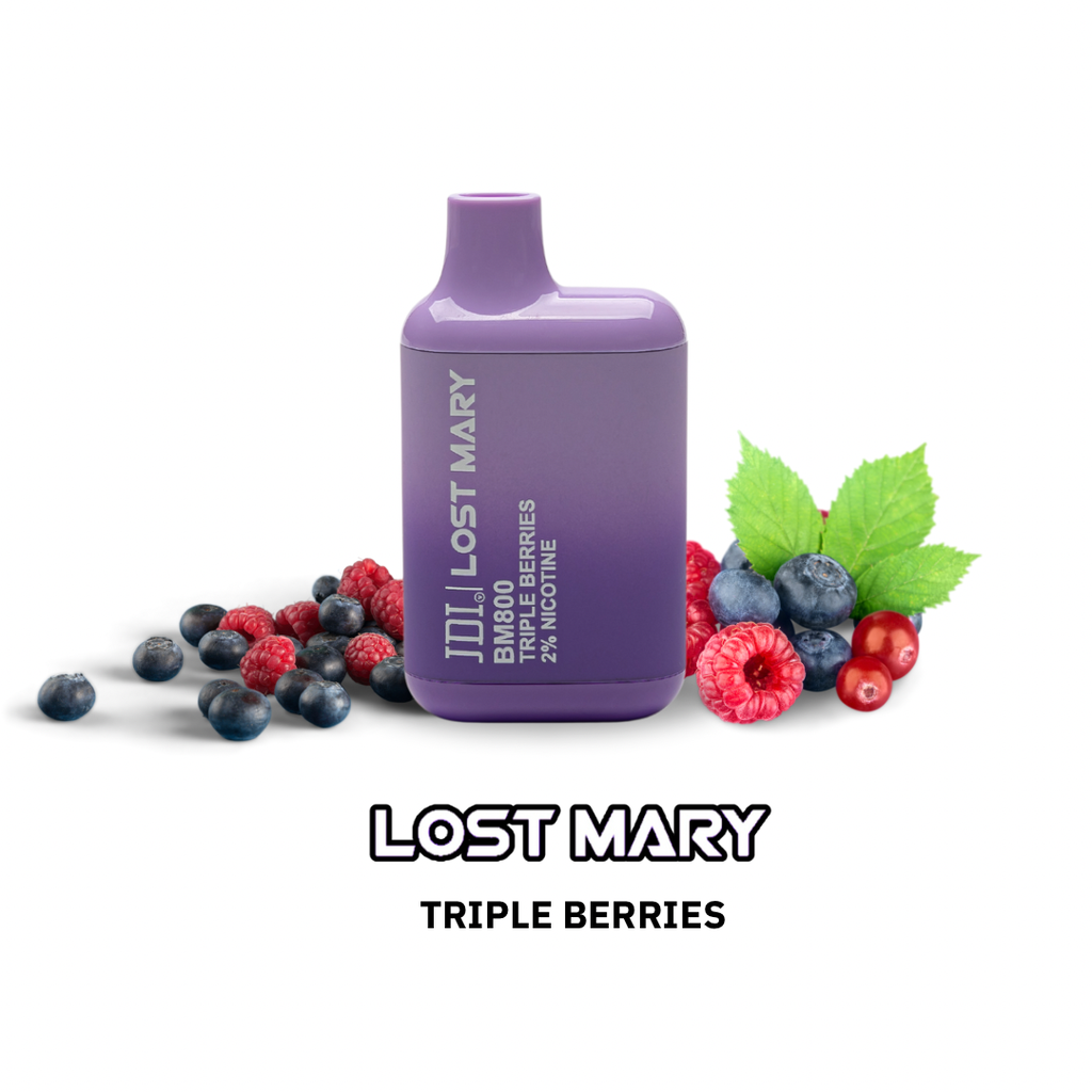 JDI LOST MARY BM-800PUFF-20MG-TRIPLE BERRIES
