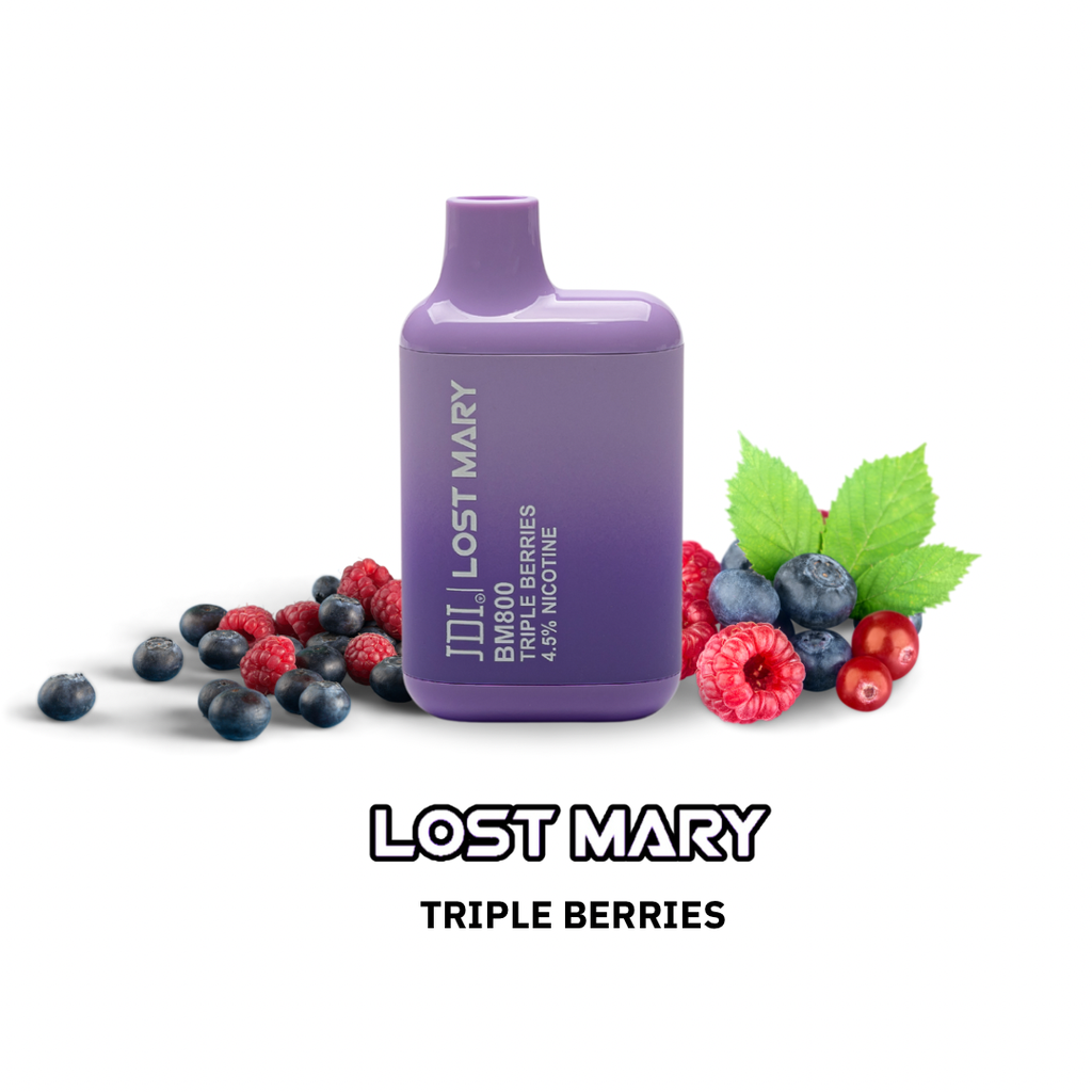 JDI LOST MARY BM-800PUFF-45MG-TRIPLE BERRIES