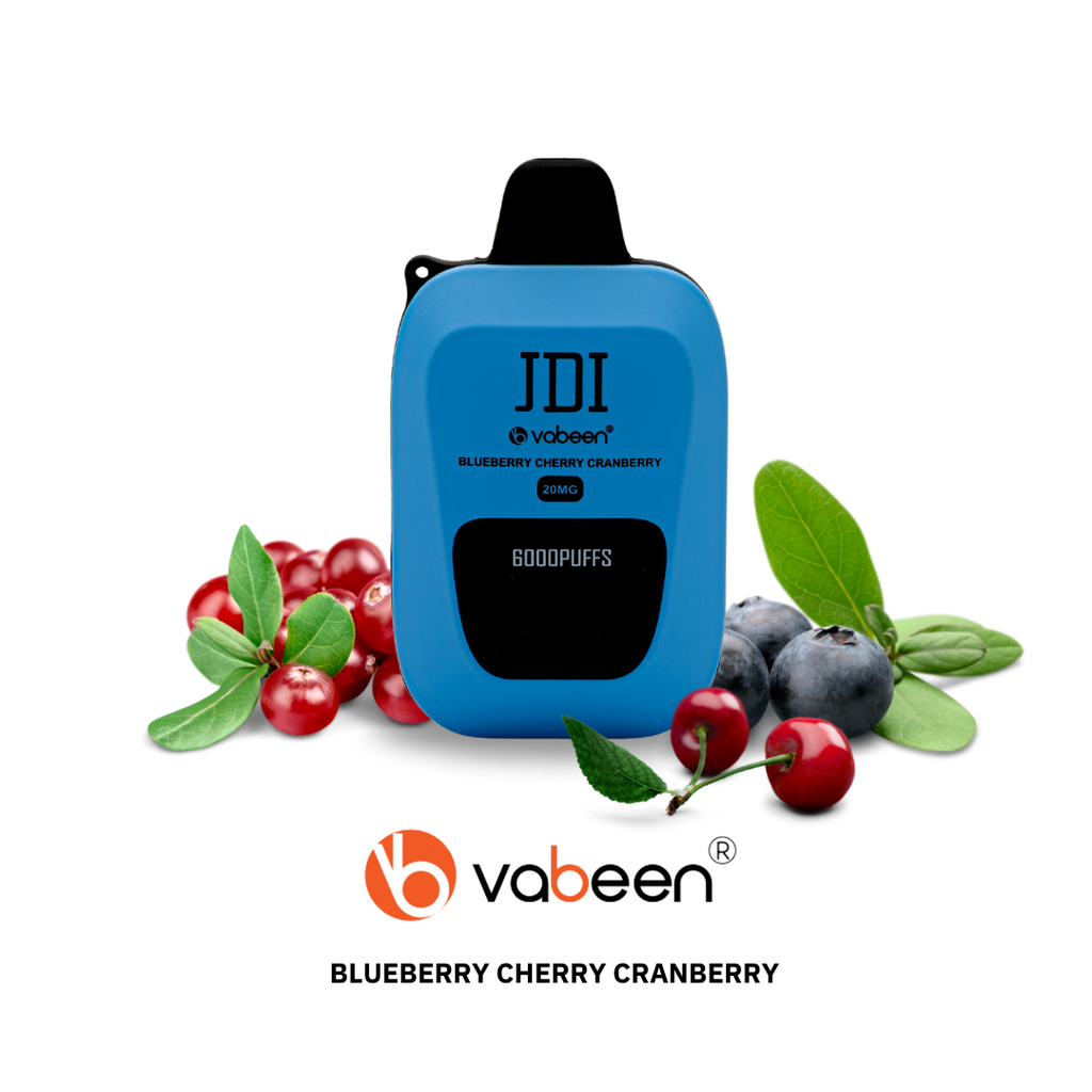 JDI VABEEN-6000PUFF-20MG-BLUEBERRY CHERRY CRANBERY