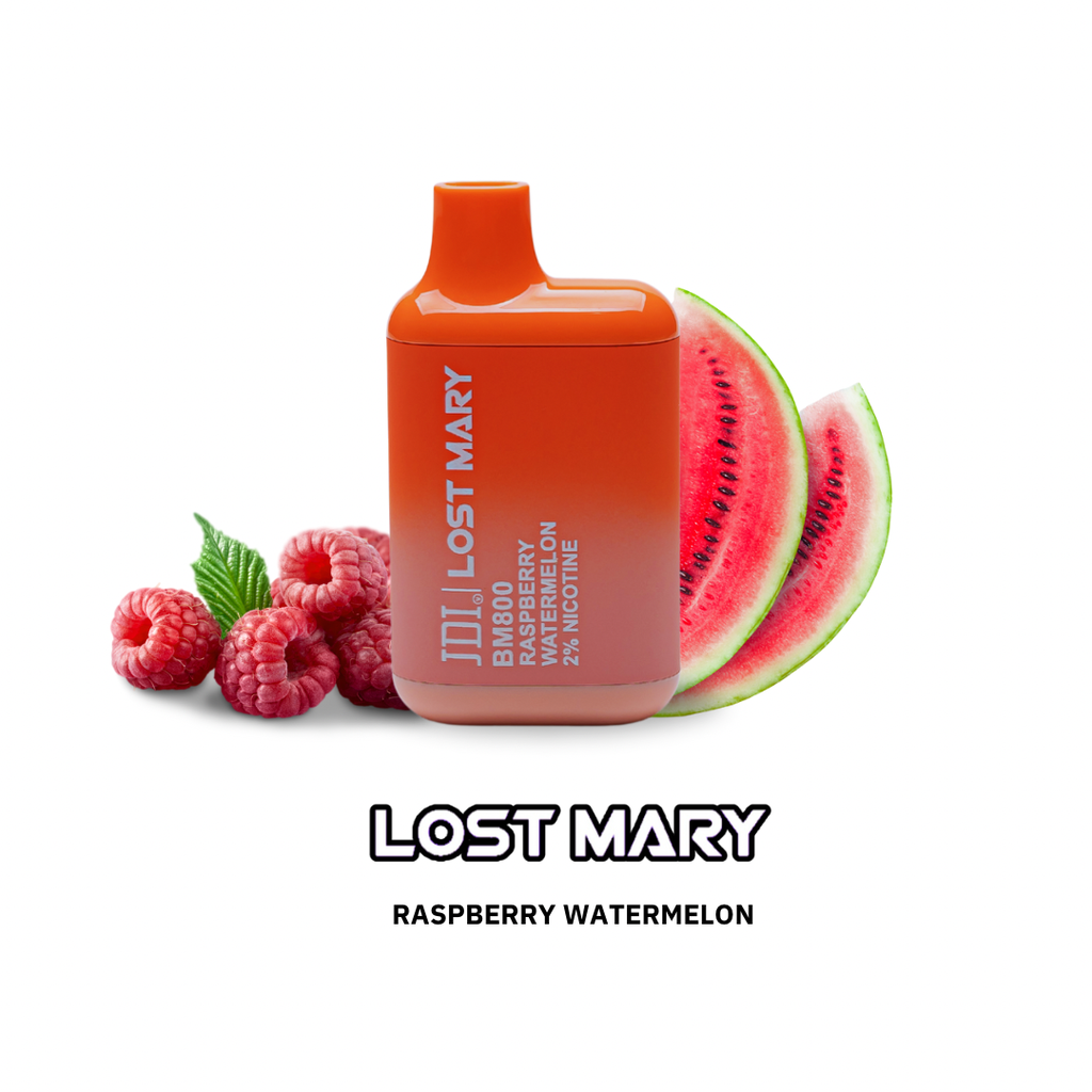 JDI LOST MARY BM-800PUFF-20MG-RASPBERRY WATERMELON