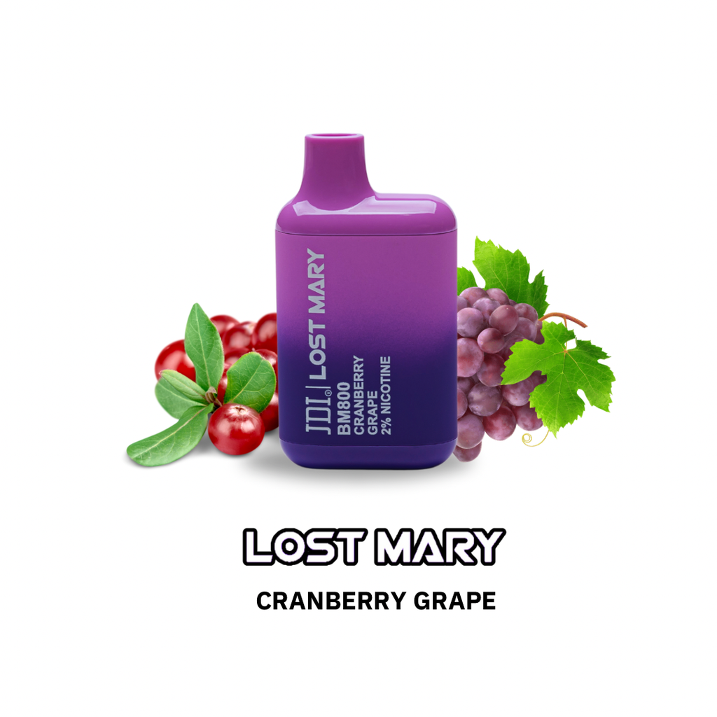 JDI LOST MARY BM-800PUFF-20MG-CRANBERRY GRAPE